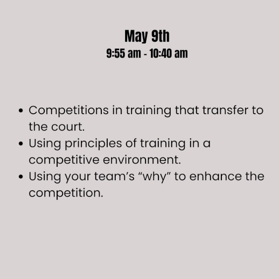 Greg Miskinis Lecture & Hands on May 10th 2024 from 10:30am to 11:30am